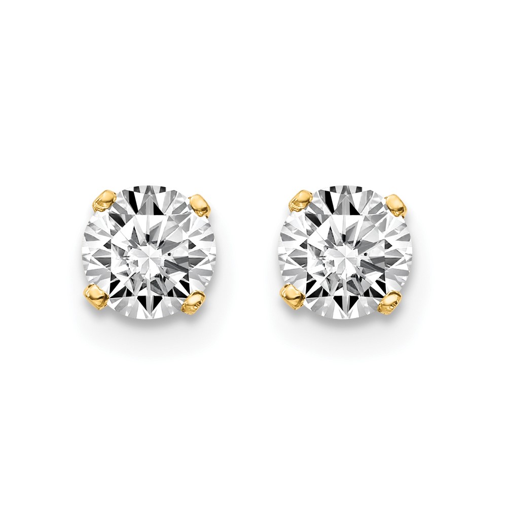 14ky .70ct. I2 K-L Diamond Stud Push-on Post Earrings (ST1-70)