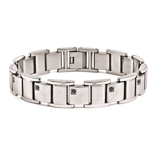 Steel Black Diamond bracelet