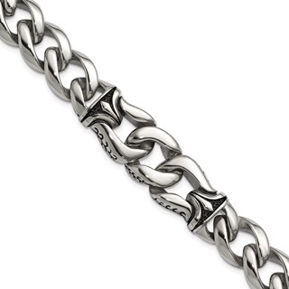 Stainless Steel 8.5 Curb Style Gents Bracelet