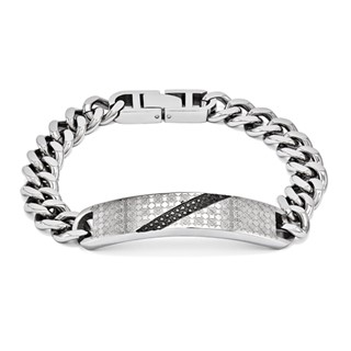 Steel and Diamond Bracelet