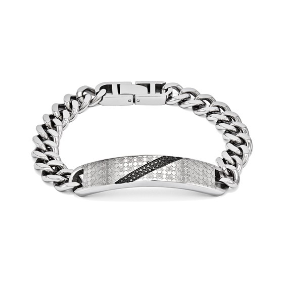 Steel and Diamond Bracelet