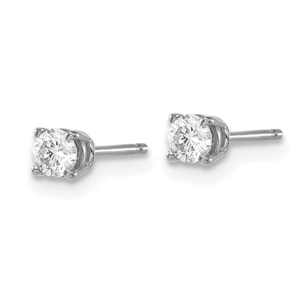 14kw .30ct I1 J-K Diamond Stud Push-on Post Earrings (ST2-30W)