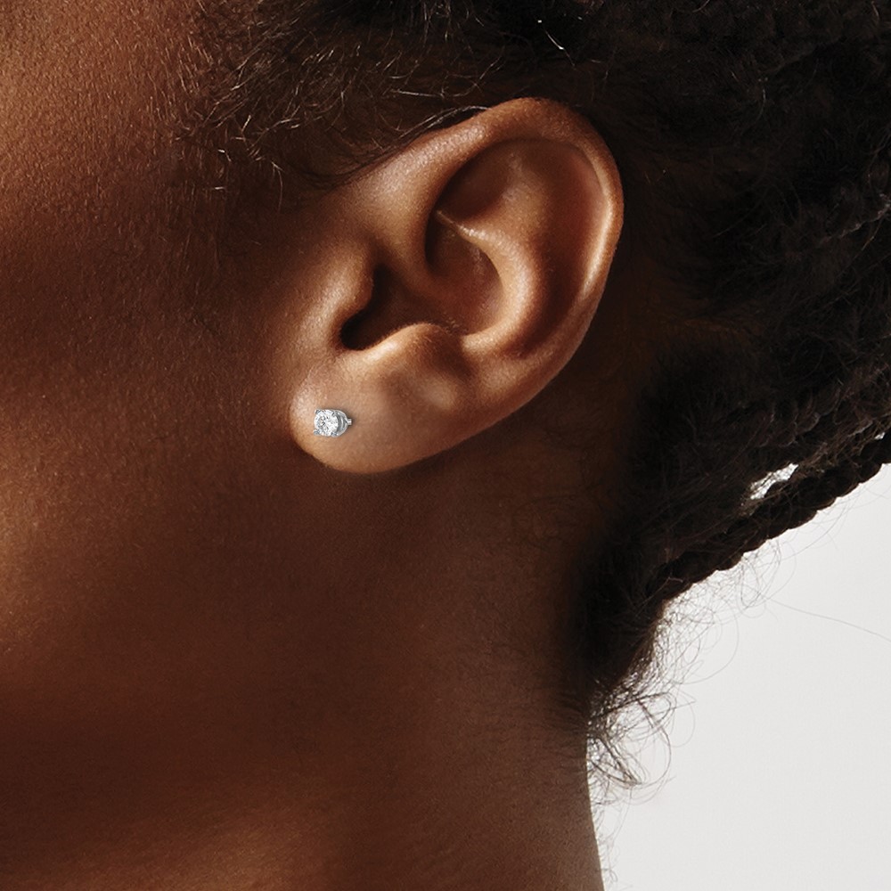 14kw .30ct I1 J-K Diamond Stud Push-on Post Earrings (ST2-30W)