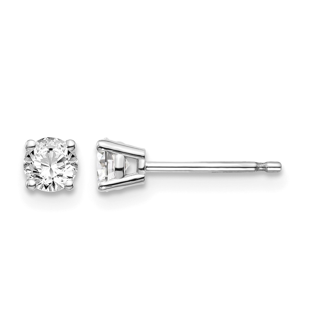 14kw .40ct I1 J-k Diamond Stud Push-on Post Earrings