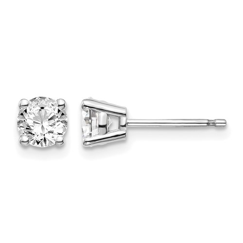 14kw .95ct I1 J-k Diamond Stud Push-on Post Earrings