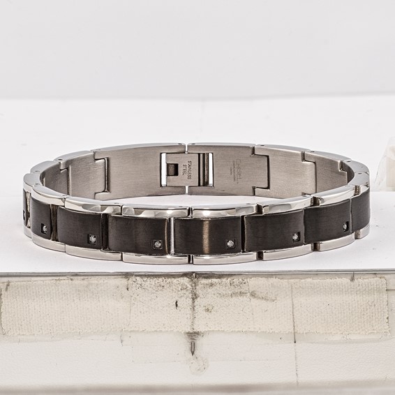 Stainless Steel Black IP .15 TCW 9in Dia Brace