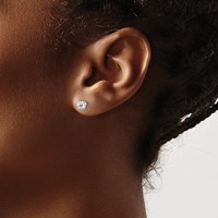 14kw .50ct VS2 SI1 G-i Diamond Stud Thread on Off Post Earrings view 3