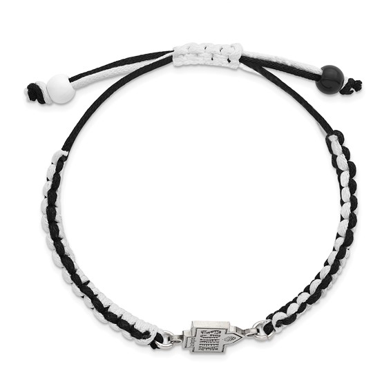 Stainless Steel NHL LogoArt LA Kings Adjustable Cord Bracelet