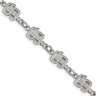 Stainless Steel Major League Baseball LogoArt San Francisco Giants w/1.5in ext Bracelet