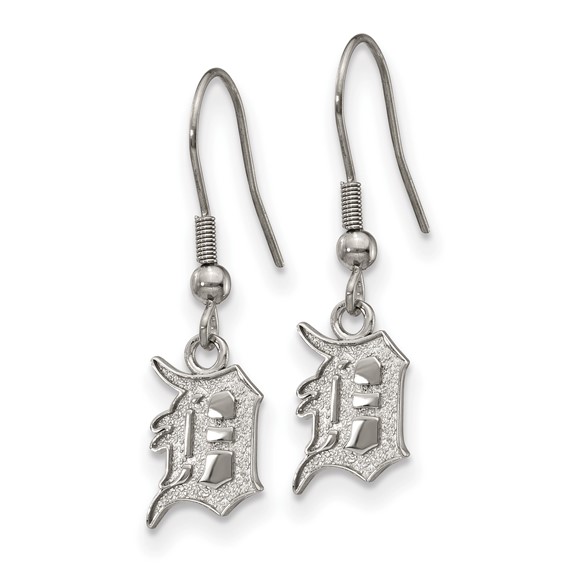 Stainless Steel Major League Baseball LogoArt Detroit Tigers Dangle Earrings