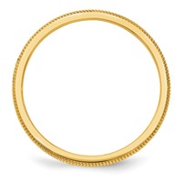 10K 1.5mm Yellow Gold Milgrain Stackable Band view 2