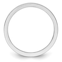 14K White Gold 1.2mm Flat Polished Stackable Band - Size 5 view 2