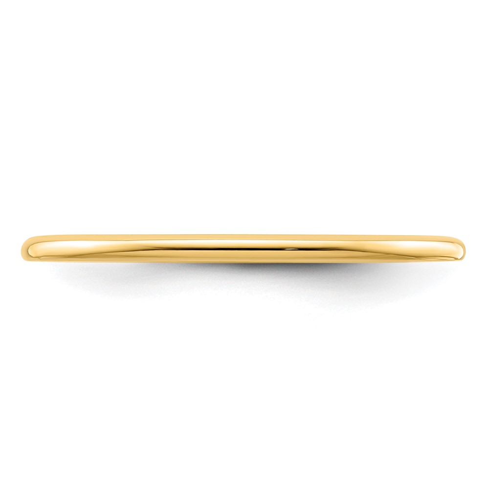 14K Yellow Gold 1.2mm Half Round Polished Stackable Band Size 5.5 (STK17-120Y-5.5)