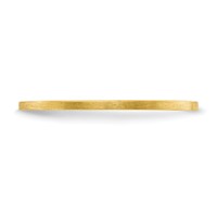 14K Yellow Gold 1.2mm Flat Satin Stackable Band view 3