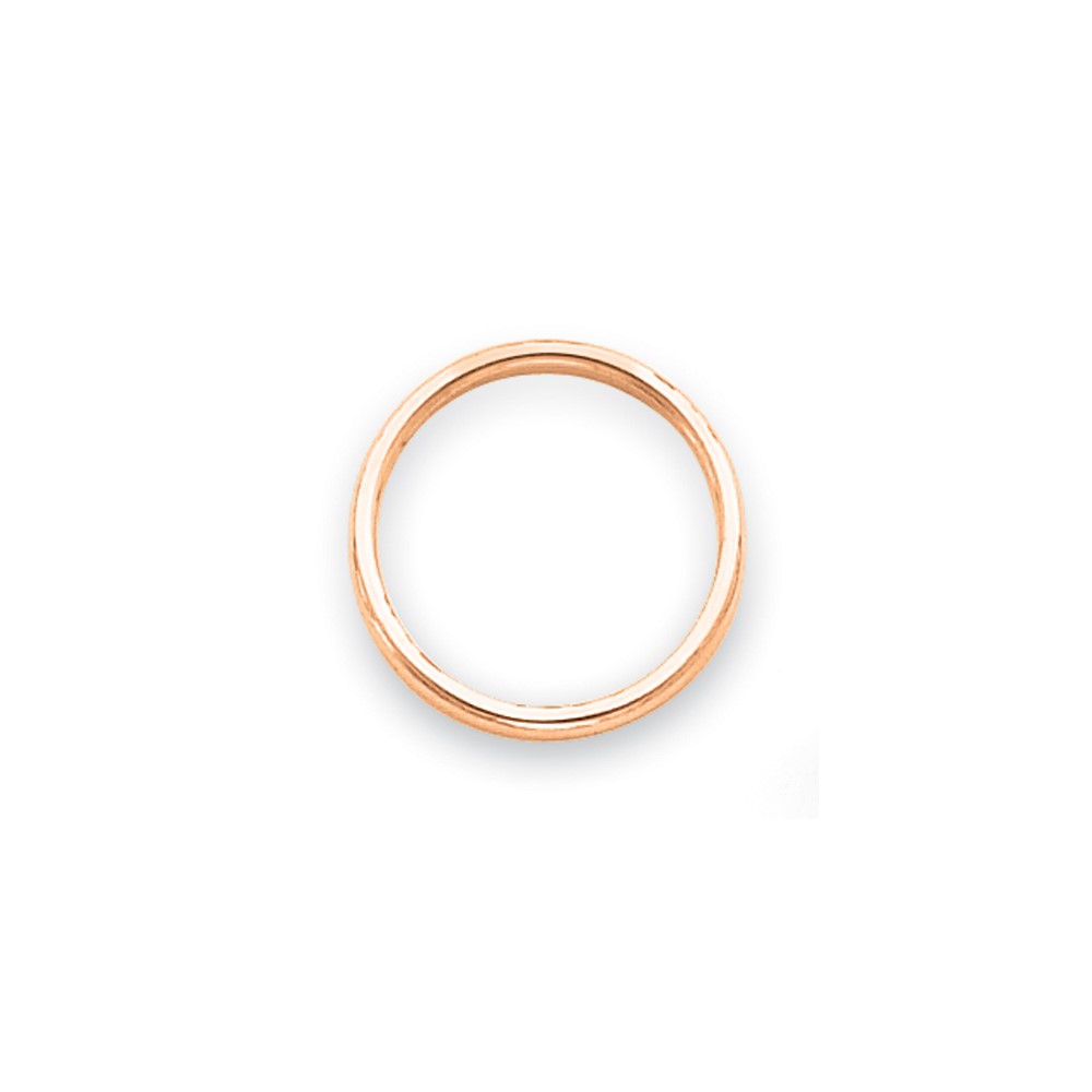 14k Rose Gold Polished 2mm Stackable Band Size 4.5 (STK6-4.5)