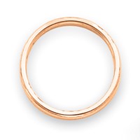 10K Rose Gold Polished 2mm Stackable Band view 2