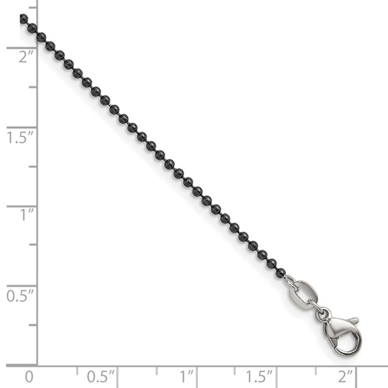 Herco Stainless Steel Black PVD-Plated Ball Chain