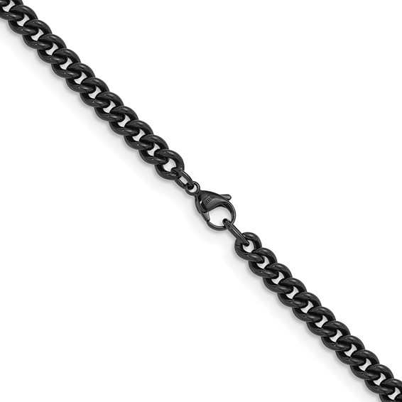 Herco Stainless Steel Black PVD-palted Curb Chain