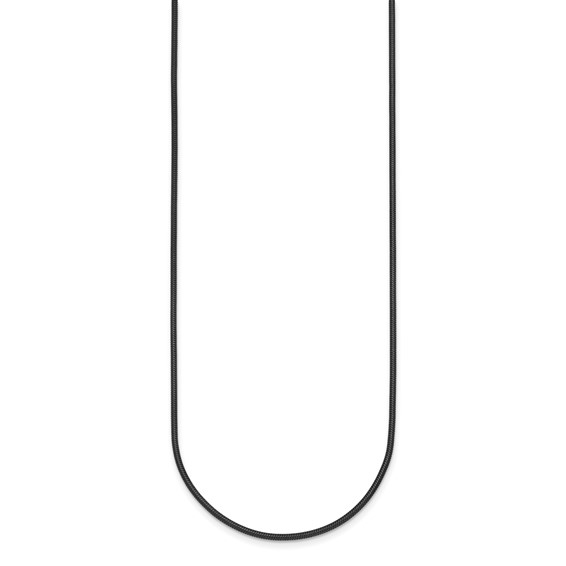 Herco Stainless Steel Black PVD-plated Snake Chain