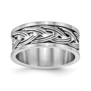 Stainless Steel Weave Band Ring