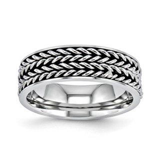 Stainless Steel 7 mm Gents Band