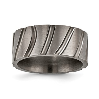 Stainless Steel Oil Finish 10mm Band