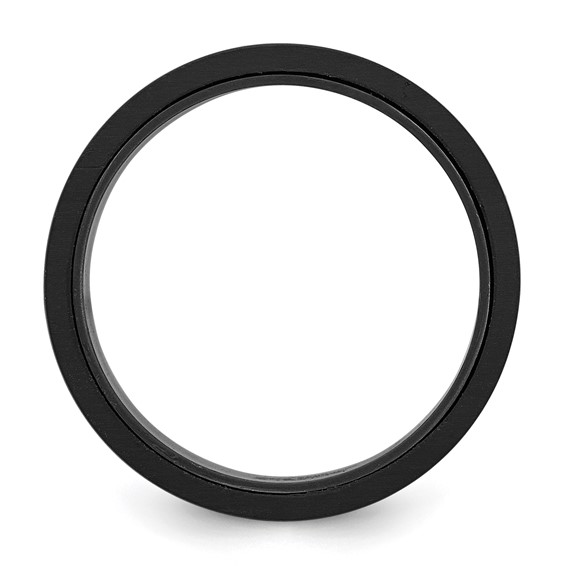 Stainless Steel 8 MM Grey IN Center & Black IP Gents Band