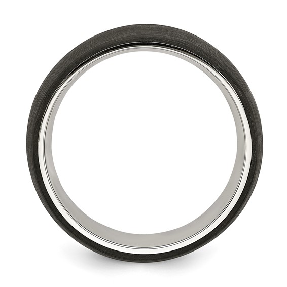 Stainless Steel 8MM With Forged Carbon Fiber Band