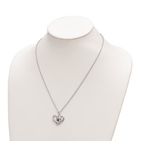 Survivor Collection 10K White Gold Rhodium-plated Clear Purple Topaz Heather Necklace view 4