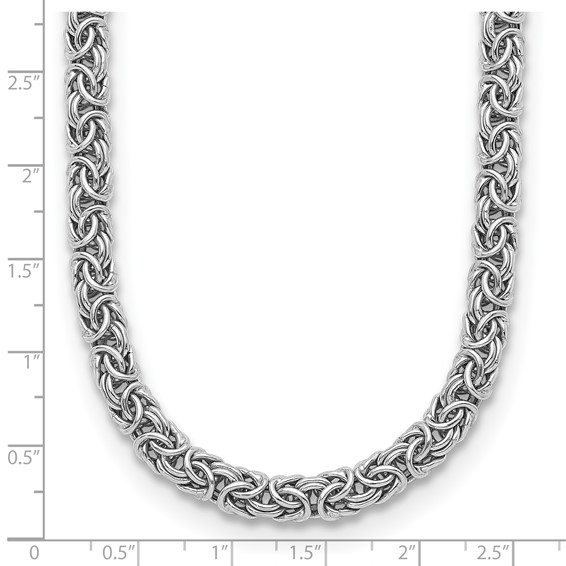 HERCO Sterling Silver Hollow Byzantine Necklaces