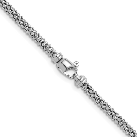 Herco Sterling Silver Popcorn Mesh Chain