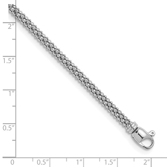 Herco Sterling Silver Popcorn Mesh Chain