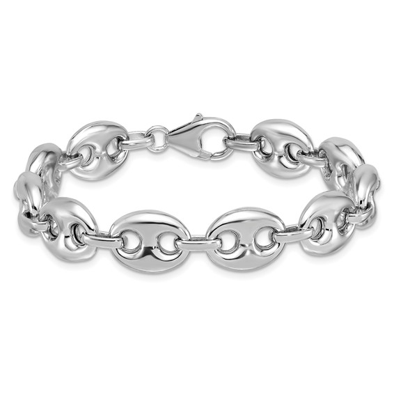 Herco Sterling Silver Puffed Mariner Chain