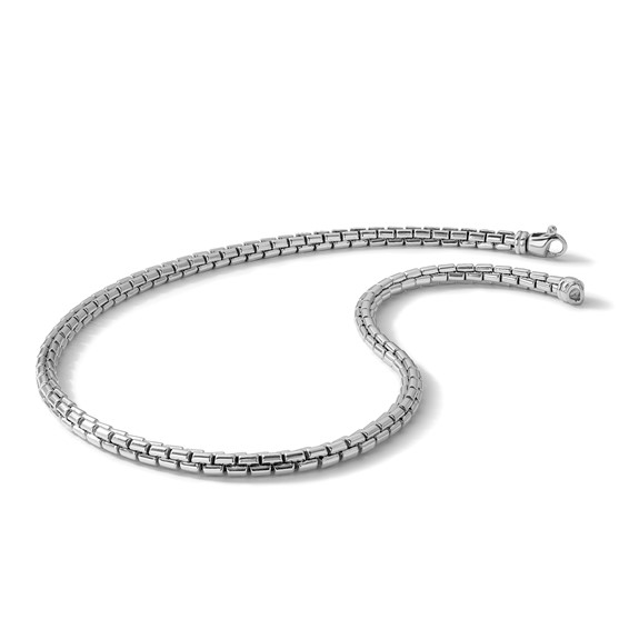 Herco Sterling Silver Rhodium-plated Fancy Link Necklace