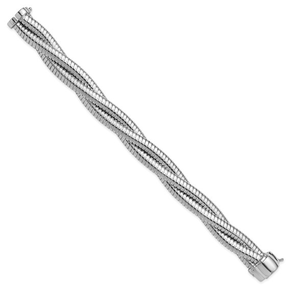 Herco Sterling Silver Three Chains Braided 12mm