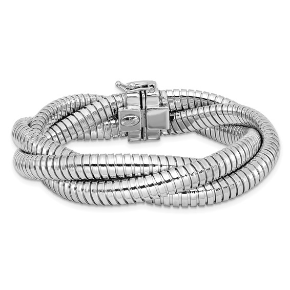 Herco Sterling Silver Three Chains Braided 12mm