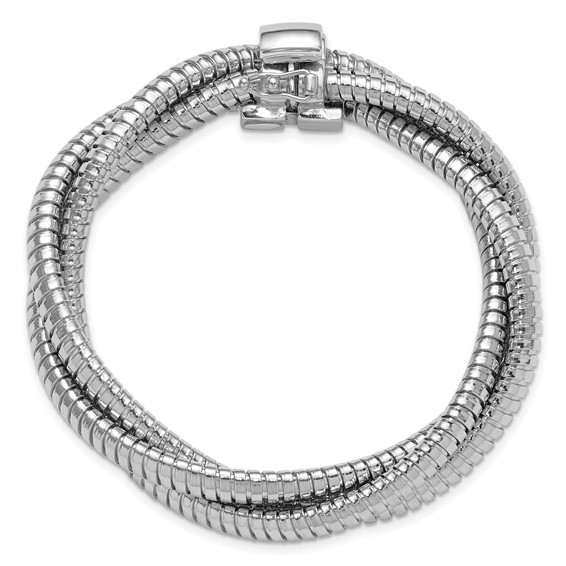 Herco Sterling Silver Three Chains Braided 12mm