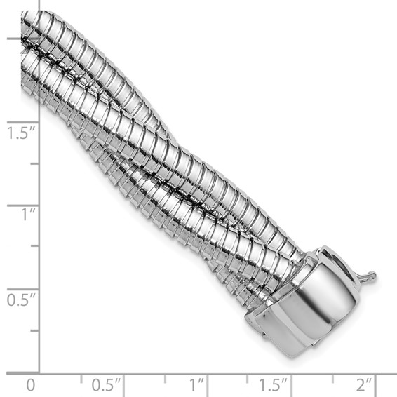 Herco Sterling Silver Three Chains Braided 12mm