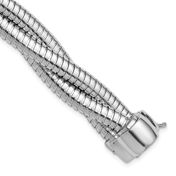 Herco Sterling Silver Three Chains Braided 12mm