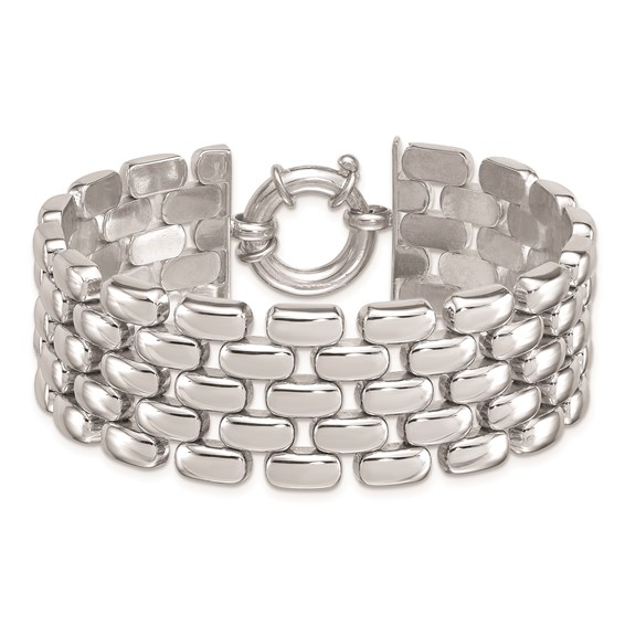 HERCO Sterling Silver 24mm 5 Row Fancy Bracelets