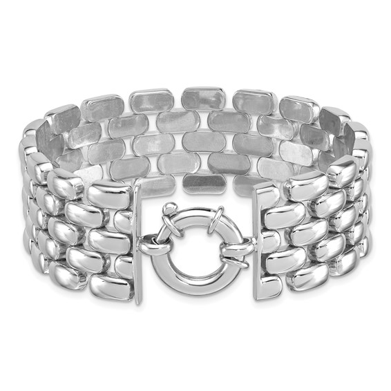 HERCO Sterling Silver 24mm 5 Row Fancy Bracelets