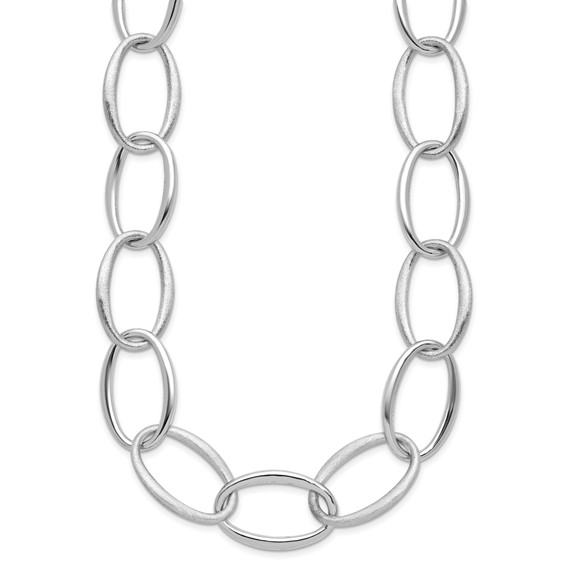 HERCO Sterling Silver 19mm Large Oval Link Necklaces