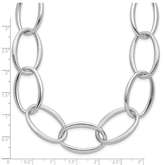 HERCO Sterling Silver 19mm Large Oval Link Necklaces