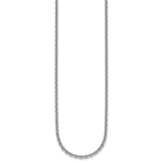 Herco Sterling Silver Round Cable Link Chain