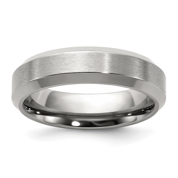 Titanium GTS 6 mm Matte Bvl Edge Ring