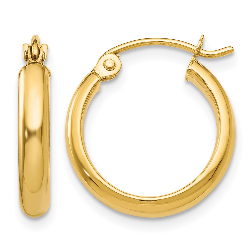 14k Polished Hoop Earring (TA231)