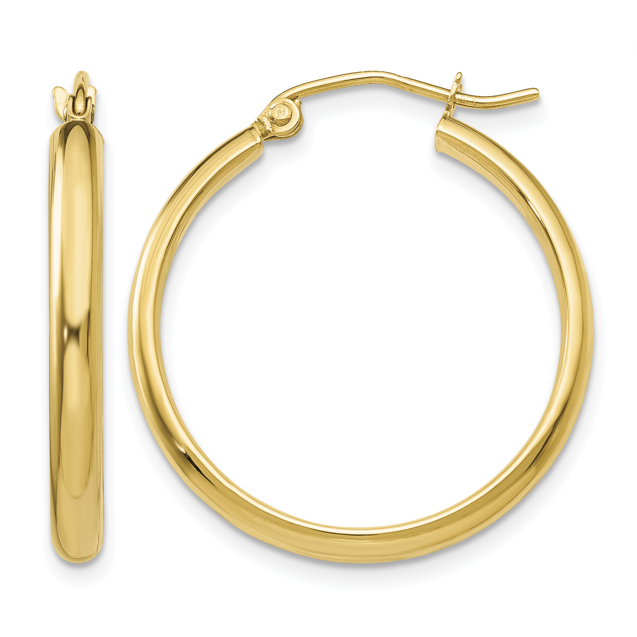 14k Polished Hoop Earring (TA233)