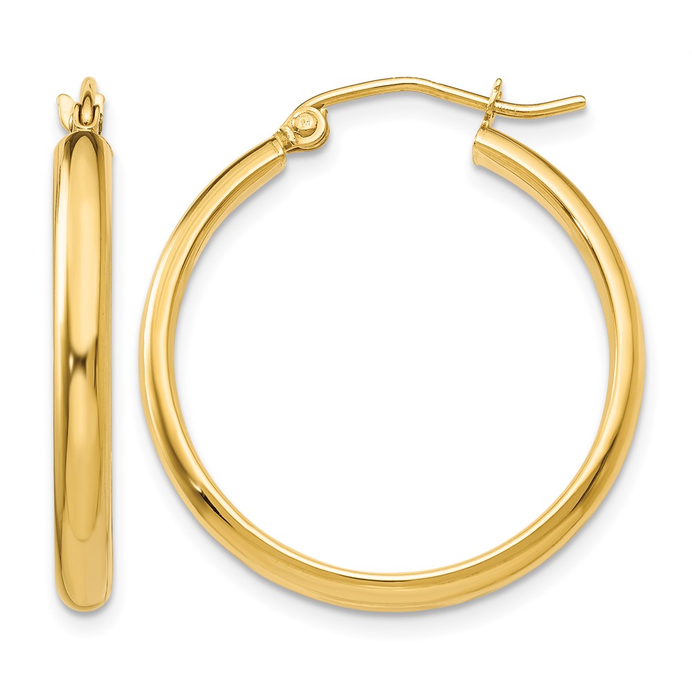 14k Polished Hoop Earring (TA233)