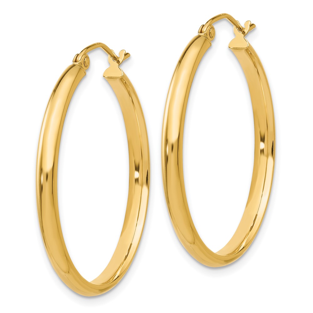 14k Polished Hoop Earring (TA234)