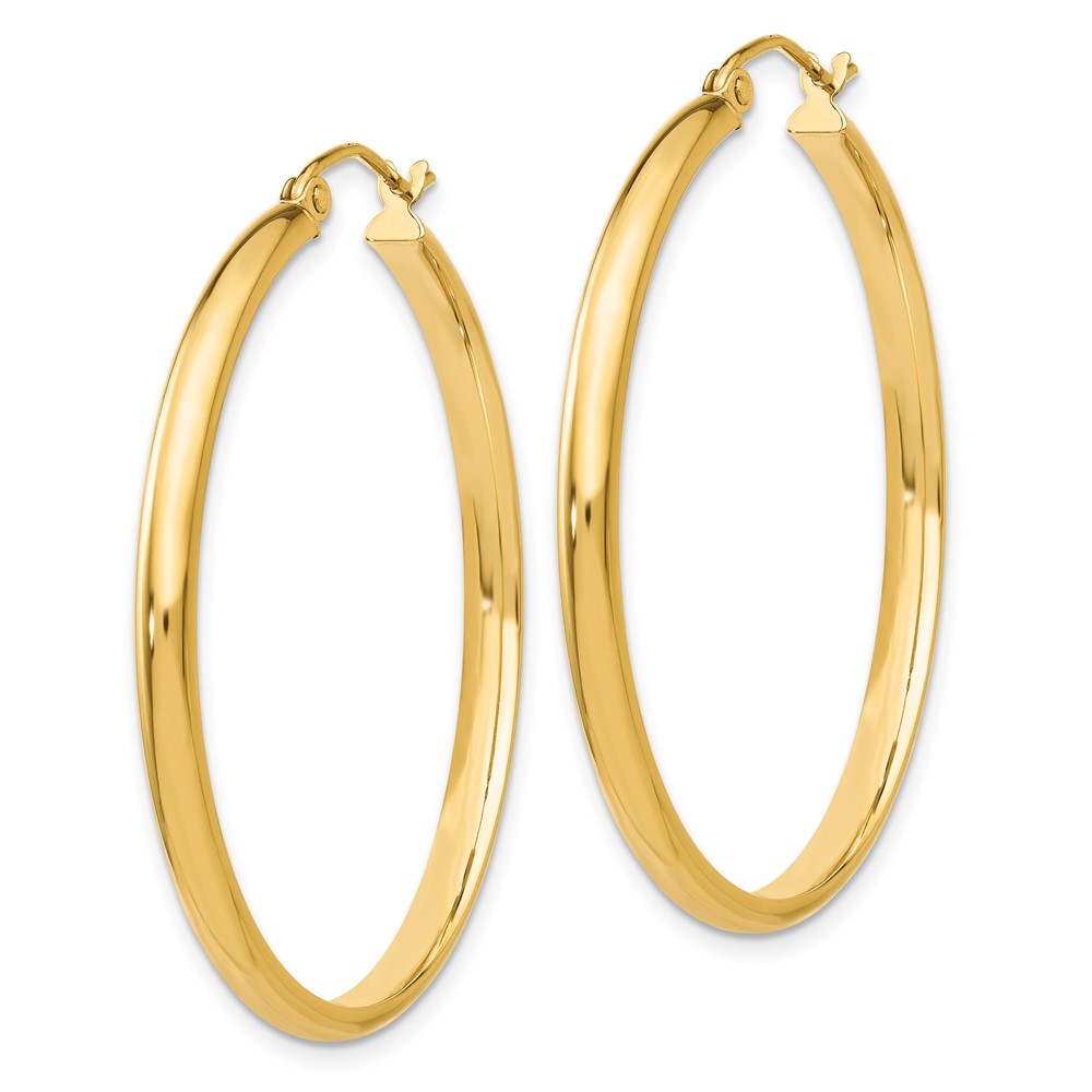 14k Polished Hoop Earring (TA235)